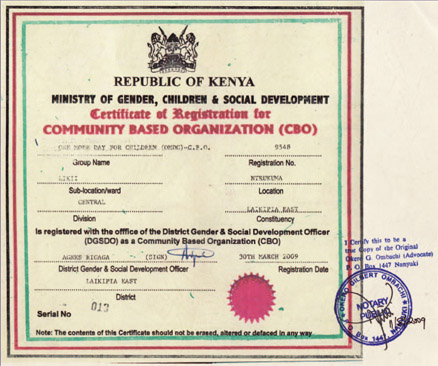 OMDC - certifikát