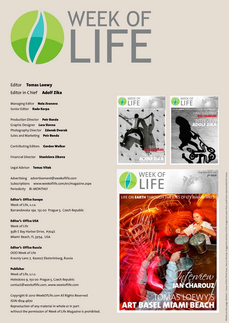 Week of Life Magazine - Editor's office info